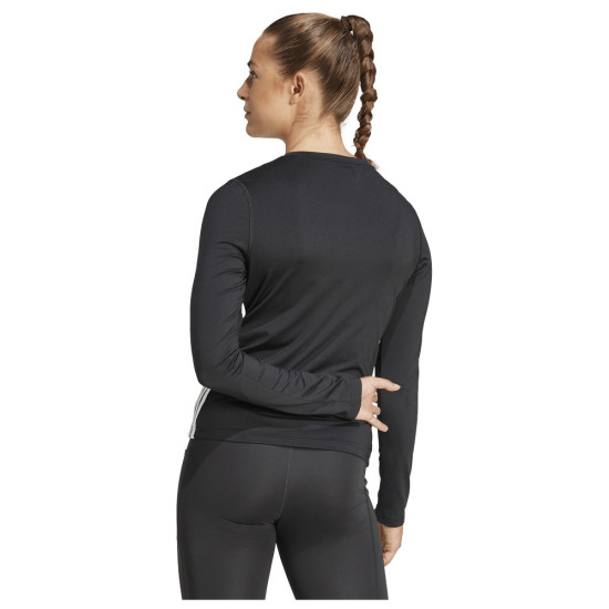 Adidas Γυναικεία μακρυμάνικη μπλούζα Essentials Long Sleeve 3-Stripes Workout Tee